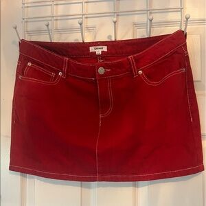 NWOT red skirt